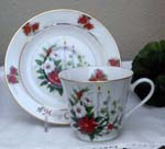 Christmas Candle Catherine Cup & Saucer   
