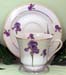 392-130 - Purple Iris Catherine Cup & Saucer   