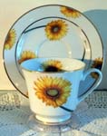 Sunburst Sunflower Catherine Cup & Saucer  