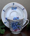 Blue FMN Catherine Cup & Saucer    