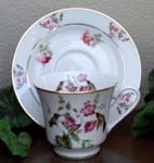 Hummingbird w/ Flowers Catherine Cup & Saucer    