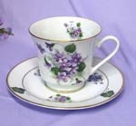 Wayside Pansy Catherine Cup & Saucer   