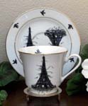 Black ET Catherine Cup & Saucer   