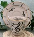 392-206T4 - Music Notes Catherine Cup & Saucer w/Text