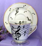 Music Notes Catherine Cup & Saucer  