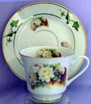 White Rose Spray Catherine Cup & Saucer   