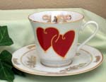 Hearts Catherine Cup & Saucer   