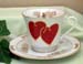 392-VH - Hearts Catherine Cup & Saucer   