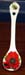 428-177 - Red Poppy Porcelain Spoon   