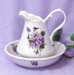 451-190 - Wayside Pansy Large Pitcher & Bowl      