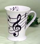 Music Notes 12oz Latte Mug    