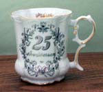 25th Anniversary Victorian Mug  