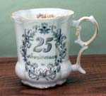 25th Anniversary Victorian Mug  
