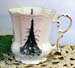 520-200BKET - Black Eiffel Tower Victorian Mug 