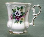 Bouquet of Pansies Victorian Mug 