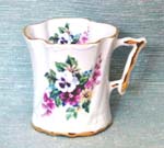 Bouquet of Pansies Ladies Victorian Mug  