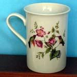 522-145A - Hummingbird w/Flowers  Flare Mug   