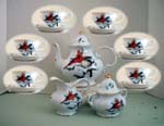 Christmas Cardinal 15pc Tea Set       