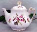 562-145A - Hummingbird w/Flowers Ashley Teapot  