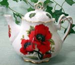 Red Poppy Ashley Teapot  