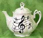 Music Notes Ashley Teapot        