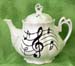 562-206 - Music Notes Ashley Teapot        