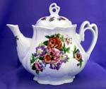 Pansy Spray Ashley Teapot        