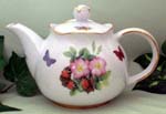 565-120P - Pink Butterfly 3C Round Teapot      
