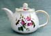 565-145A - Hummingbird w/Flowers 3C Round Teapot    