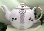 Irish Blessing 3C Round Teapot           