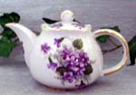 Wayside Pansy 3C Round Teapot     