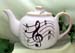 565-206 - Music Notes 3C Round Teapot         