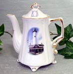 Lighthouse 2C Antique Teapot    