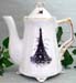 567-200BKET - Black Eiffel Tower 2C Antique Teapot   