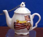 American Angel Teapot Ornament   