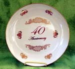 40th Anniversary 8" Plate      