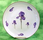 Purple Iris 8" Plate