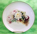 White Rose Spray 8" Plate