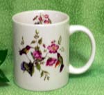 Hummingbird w/Flowers Plain Mug     