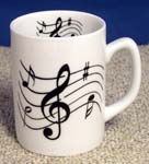 Music Notes Plain Mug 