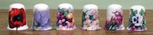 Floral Delight Thimble-6 Assorted  